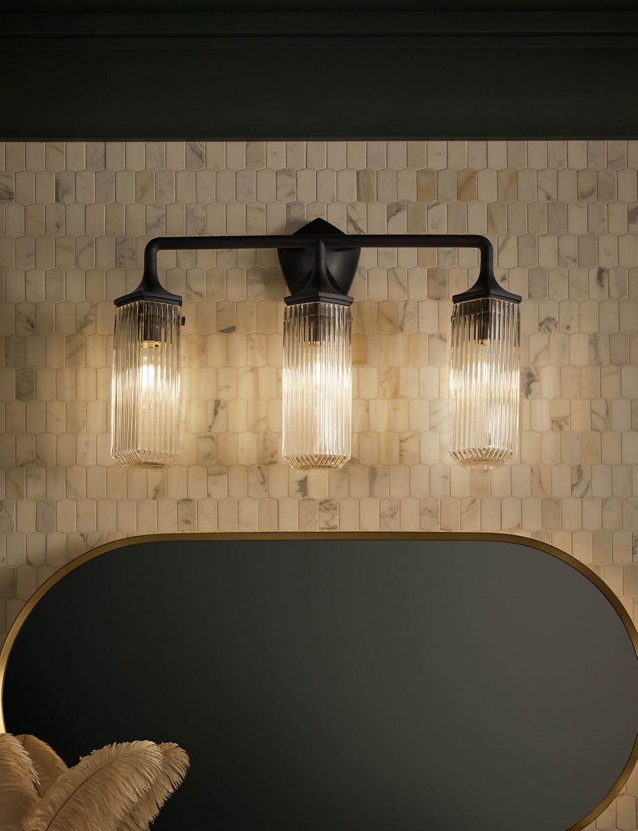 KOHLER K-31778-SC03-BNL Occasion Three-Light Sconce - Brushed Nickel