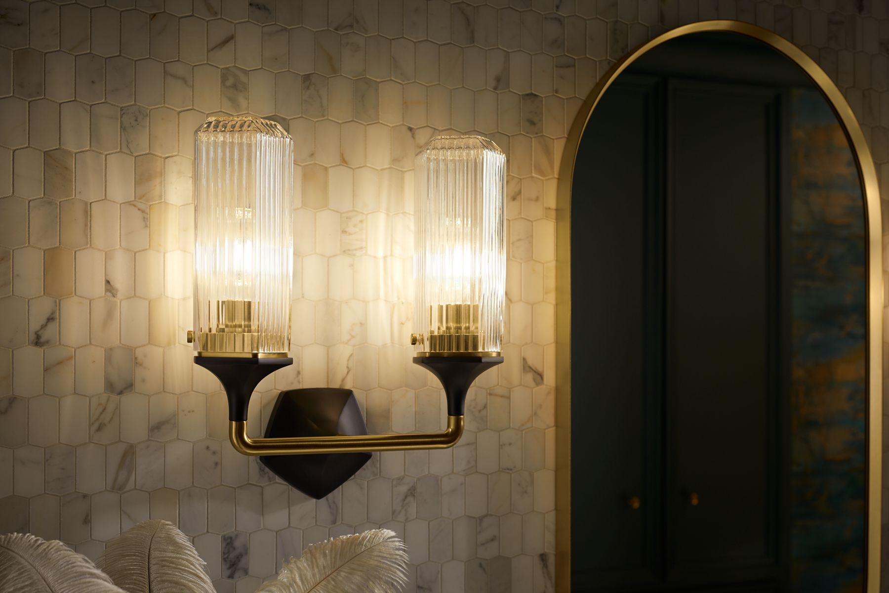 KOHLER K-31776-SC02-BNL Occasion Two-Light Sconce - Brushed Nickel