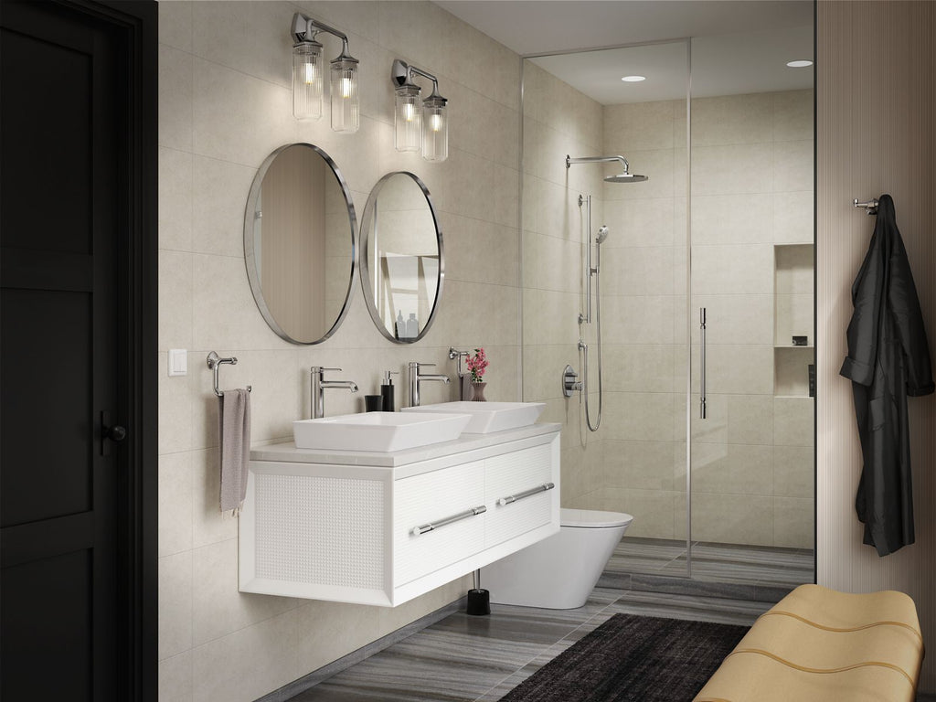 KOHLER K-31778-SC03-BNL Occasion Three-Light Sconce - Brushed Nickel