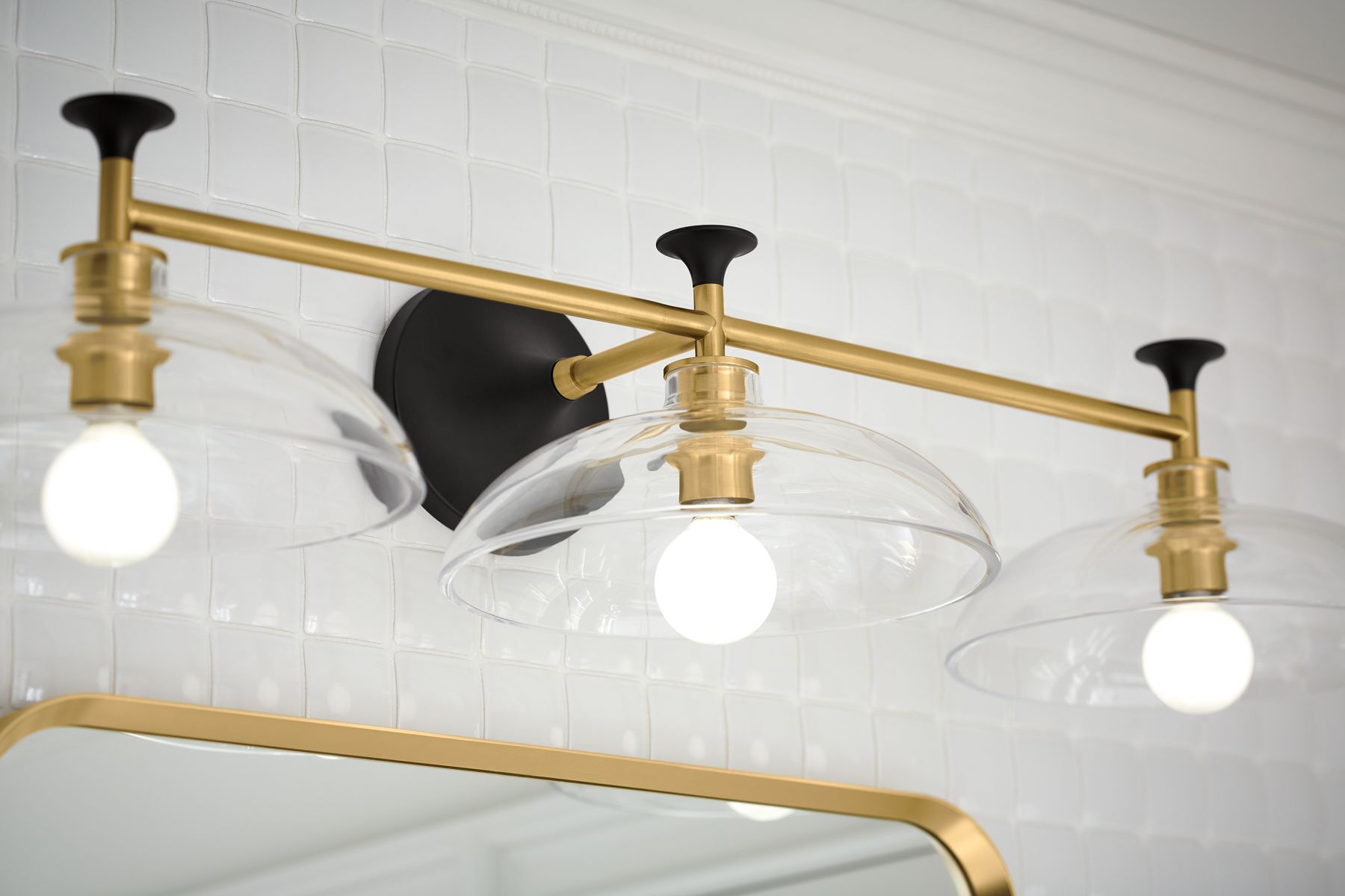 KOHLER K-31770-SC03-2GL Tone Three-Light Sconce - Brushed Moderne Brass