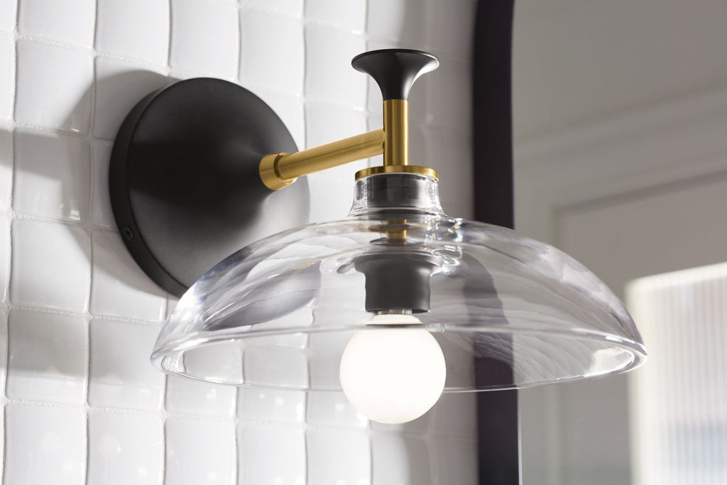 KOHLER K-31768-SC01-BLL Tone One-Light Sconce - Matte Black