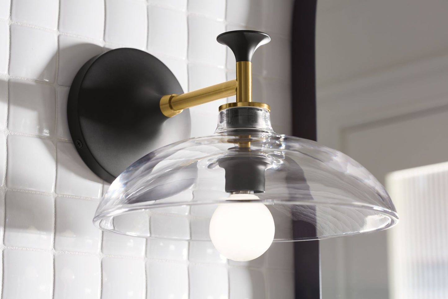 KOHLER K-31768-SC01-BLL Tone One-light sconce - Matte Black