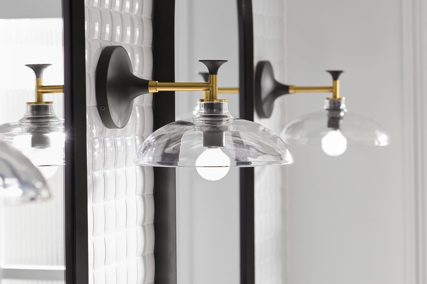 KOHLER K-31768-SC01-BLL Tone One-Light Sconce - Matte Black