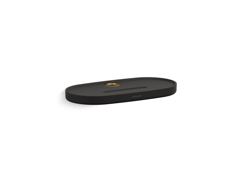 KOHLER K-26317-2MB Statement Slidebar Shelf - Vibrant Brushed Moderne Brass