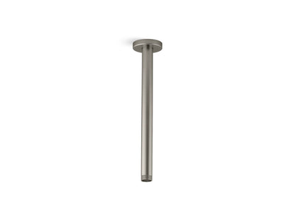 KOHLER K-26321-BN Statement 12" ceiling-mount single-function rainhead arm and flange - Vibrant Brushed Nickel