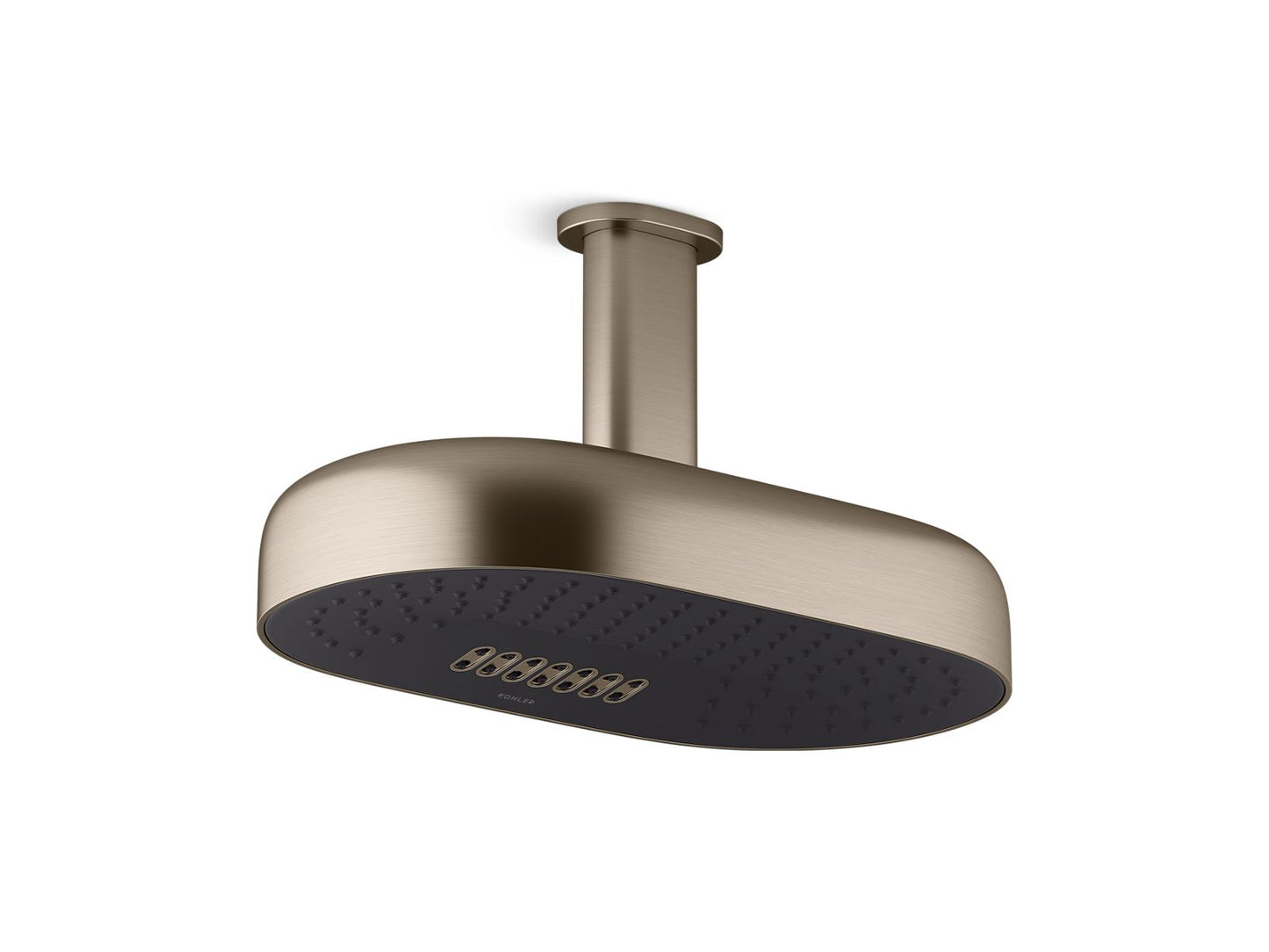 KOHLER K-26295-G-BV Statement Oblong 14" Two-Function Rainhead, 1.75 Gpm In Vibrant Brushed Bronze