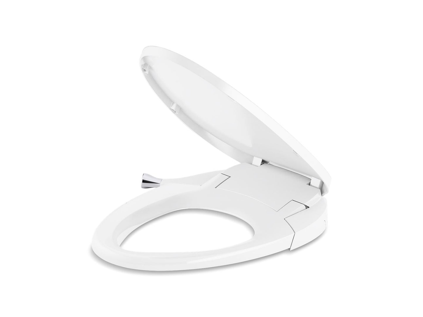 KOHLER K-98804-CP-0 Purewash M300 Elongated Manual Bidet Toilet Seat In White