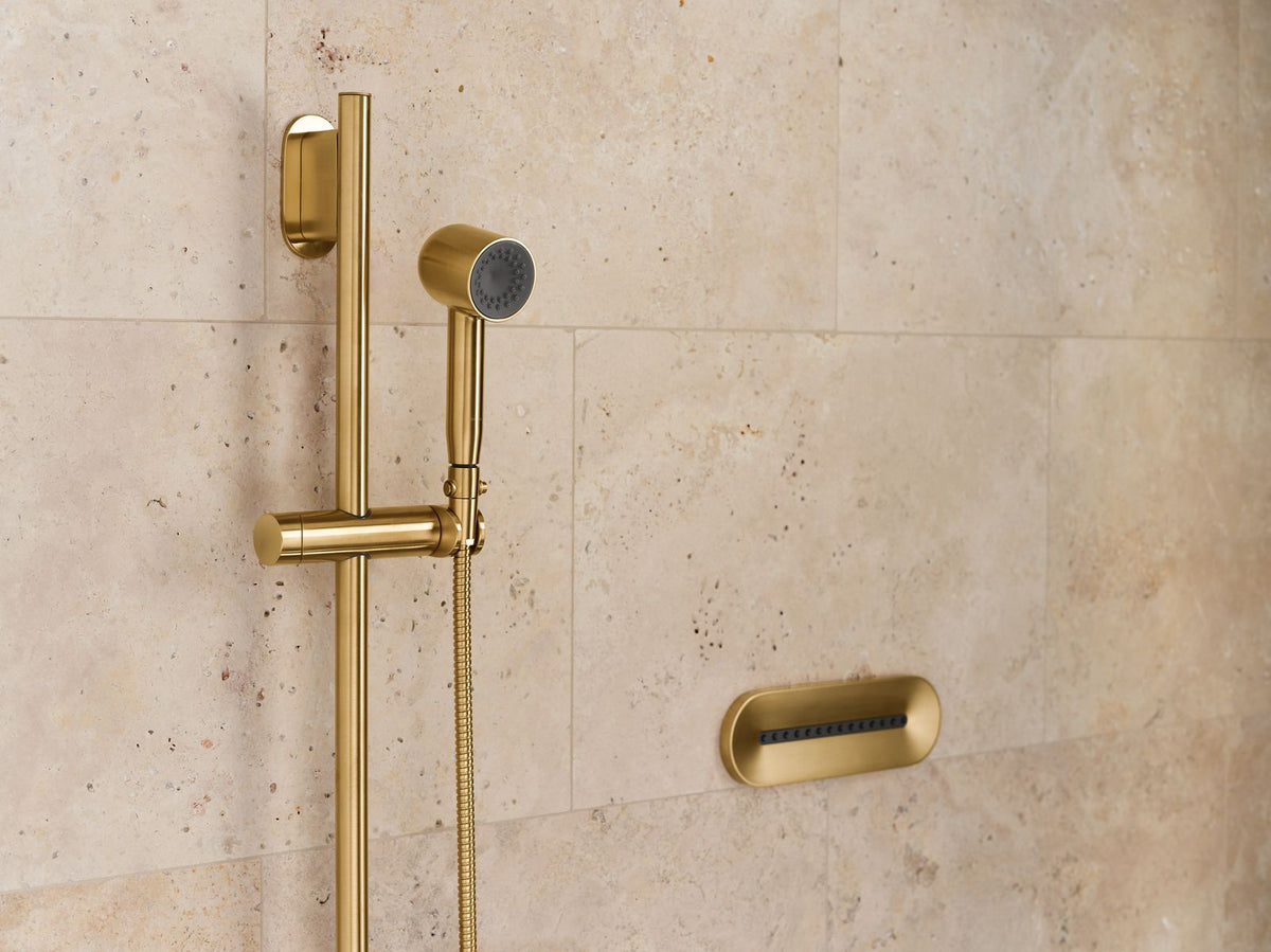 KOHLER K-26286-G-2MB Statement Iconic Single-Function Handshower, 1.75 Gpm - Vibrant Brushed Moderne Brass