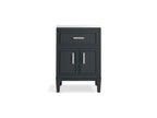 KOHLER K-33543-ASB-0 Southerk 24" Bathroom Vanity Cabinet With Sink And Quartz Top - White