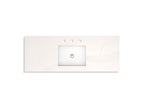 KOHLER K-33546-ASB-0 Southerk 48" Bathroom Vanity Cabinet With Sink And Quartz Top - White
