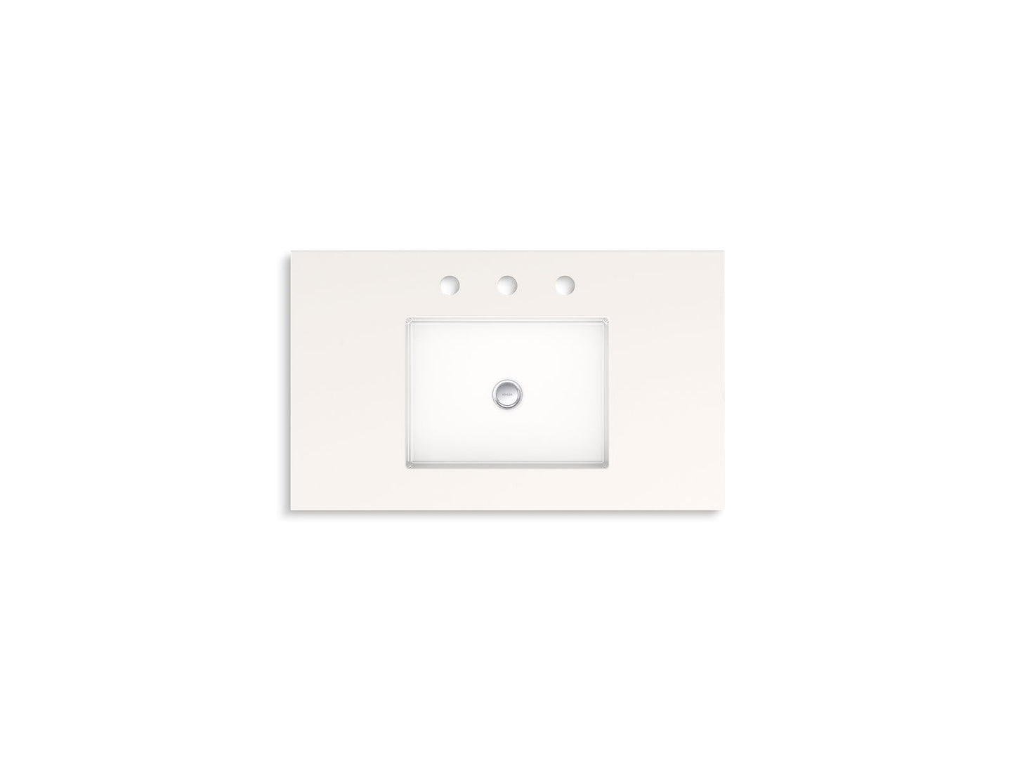 KOHLER K-33552-ASB-0 Seer 30" bathroom vanity cabinet with sink and quartz top - White
