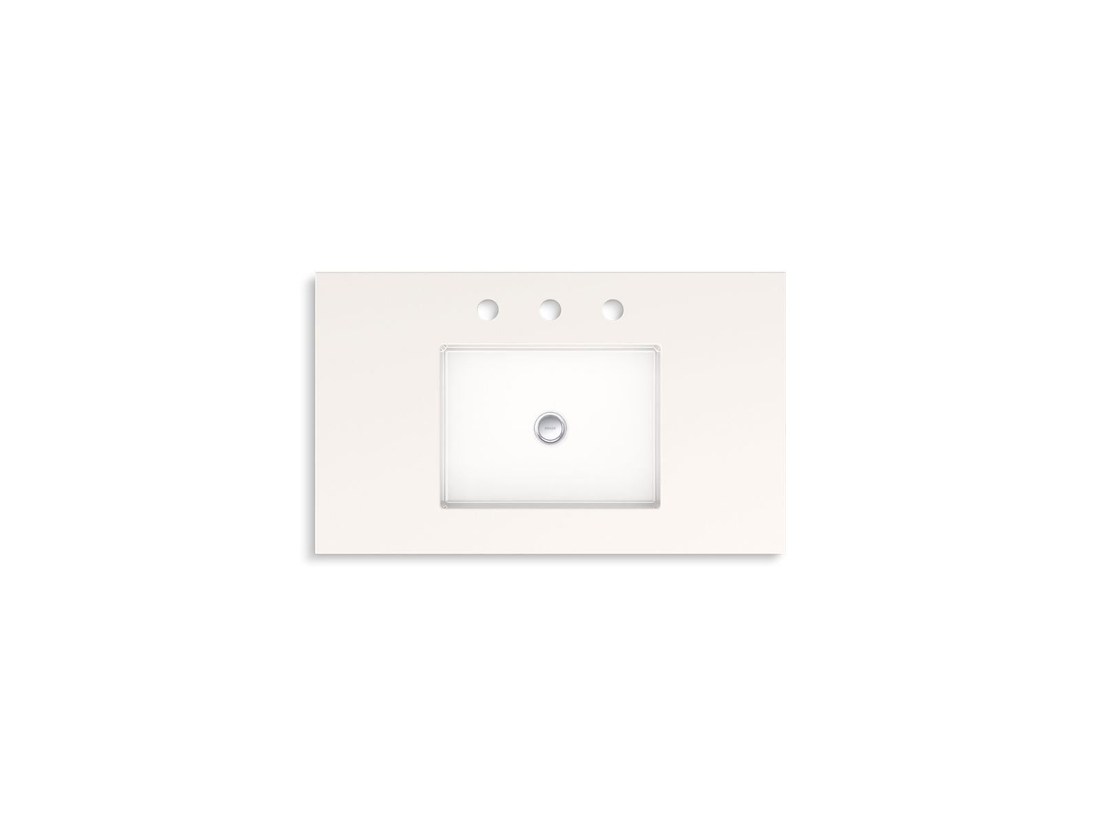 KOHLER K-33552-ASB-1WT Seer 30" Bathroom Vanity Cabinet With Sink And Quartz Top - Mohair Grey