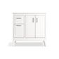 KOHLER K-33553-ASB-0 Seer 36" Bathroom Vanity Cabinet With Sink And Quartz Top In White