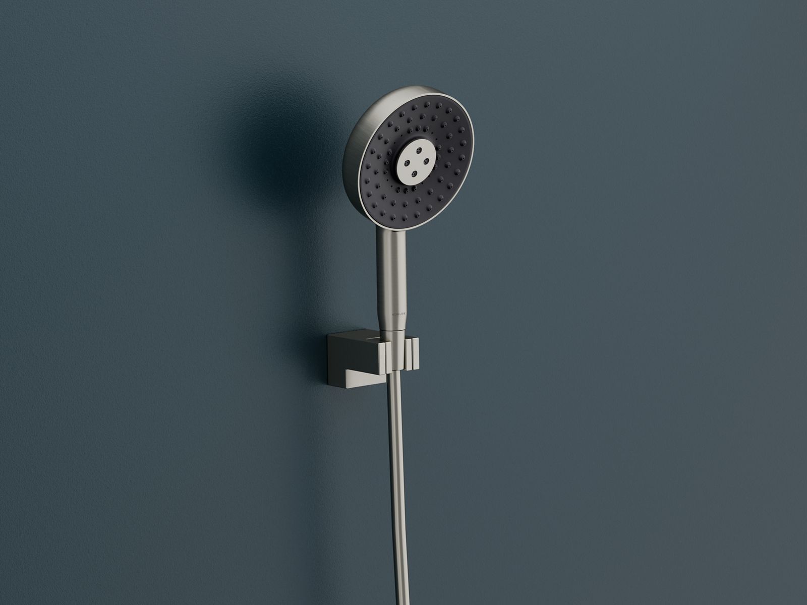 KOHLER K-26282-2MB Statement Round Three-Function Handshower, 2.5 Gpm - Vibrant Brushed Moderne Brass
