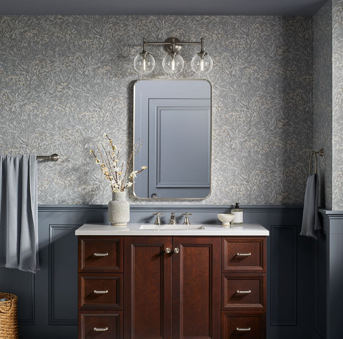 KOHLER K-31763-SC03-BLL Bellera Three-Light Sconce - Matte Black