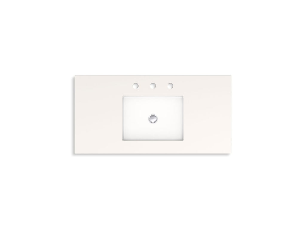 KOHLER K-33553-ASB-0 Seer 36" Bathroom Vanity Cabinet With Sink And Quartz Top - White