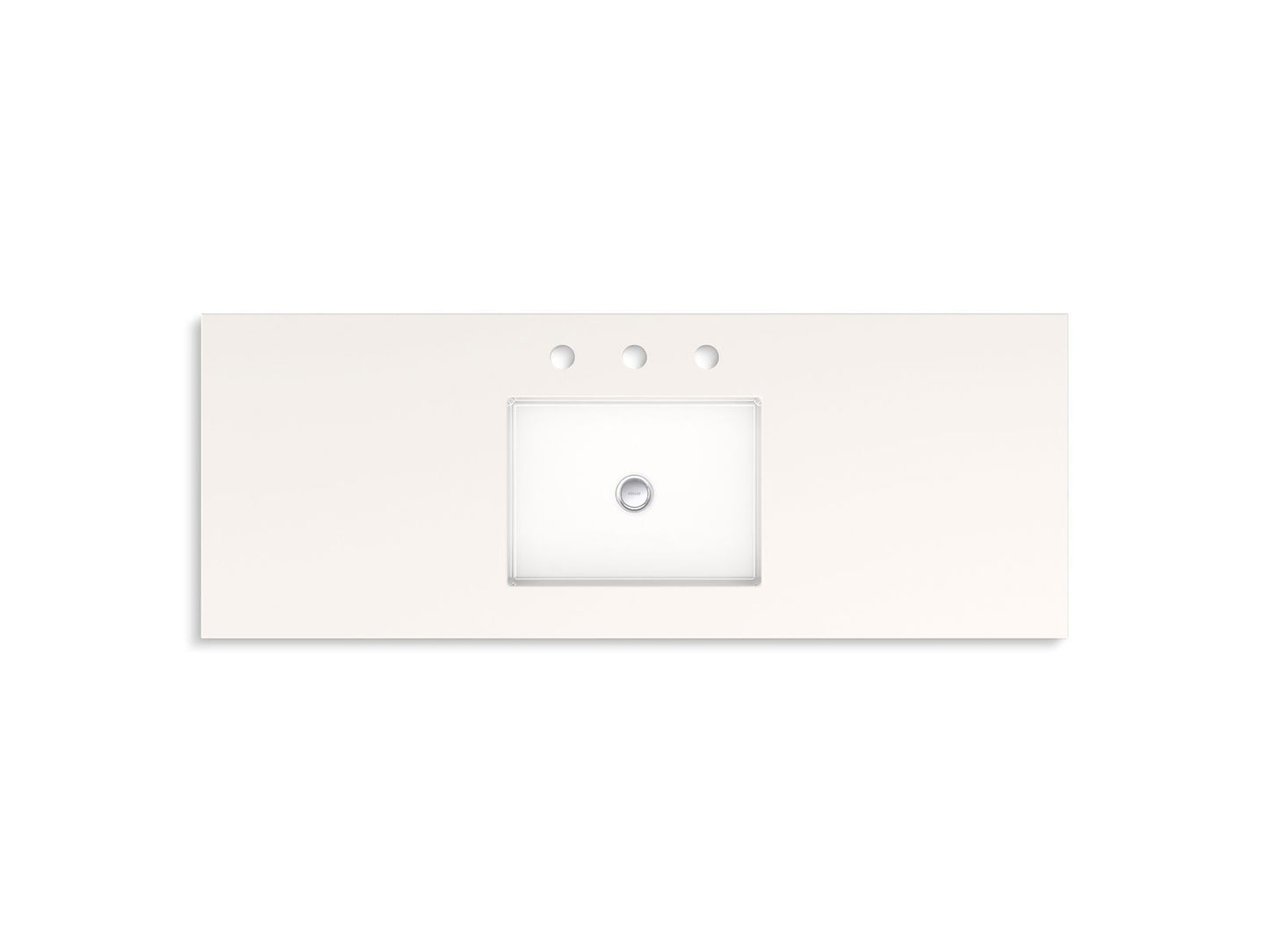 KOHLER K-33554-ASB-0 Seer 48" bathroom vanity cabinet with sink and quartz top - White
