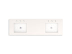 KOHLER K-33555-ASB-0 Seer 60" Bathroom Vanity Cabinet With Sinks And Quartz Top - White