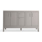 KOHLER K-33555-ASB-1WT Seer 60" Bathroom Vanity Cabinet With Sinks And Quartz Top In Mohair Grey