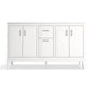 KOHLER K-33555-ASB-0 Seer 60" Bathroom Vanity Cabinet With Sinks And Quartz Top In White