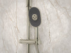 KOHLER K-26284-G-2MB Statement Oblong Three-Function Handshower, 1.75 Gpm - Vibrant Brushed Moderne Brass