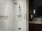 KOHLER K-26337-9-CP Anthem Two-Way Exposed Thermostatic Valve With Shower Column For Rainhead And Handshower - Polished Chrome
