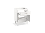 KOHLER K-33543-ASB-0 Southerk 24" Bathroom Vanity Cabinet With Sink And Quartz Top - White