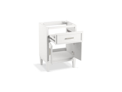 KOHLER K-33543-ASB-0 Southerk 24" bathroom vanity cabinet with sink and quartz top - White
