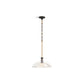 KOHLER K-31771-PE01-BML Tone 15" Pendant In Black with Brass Trim