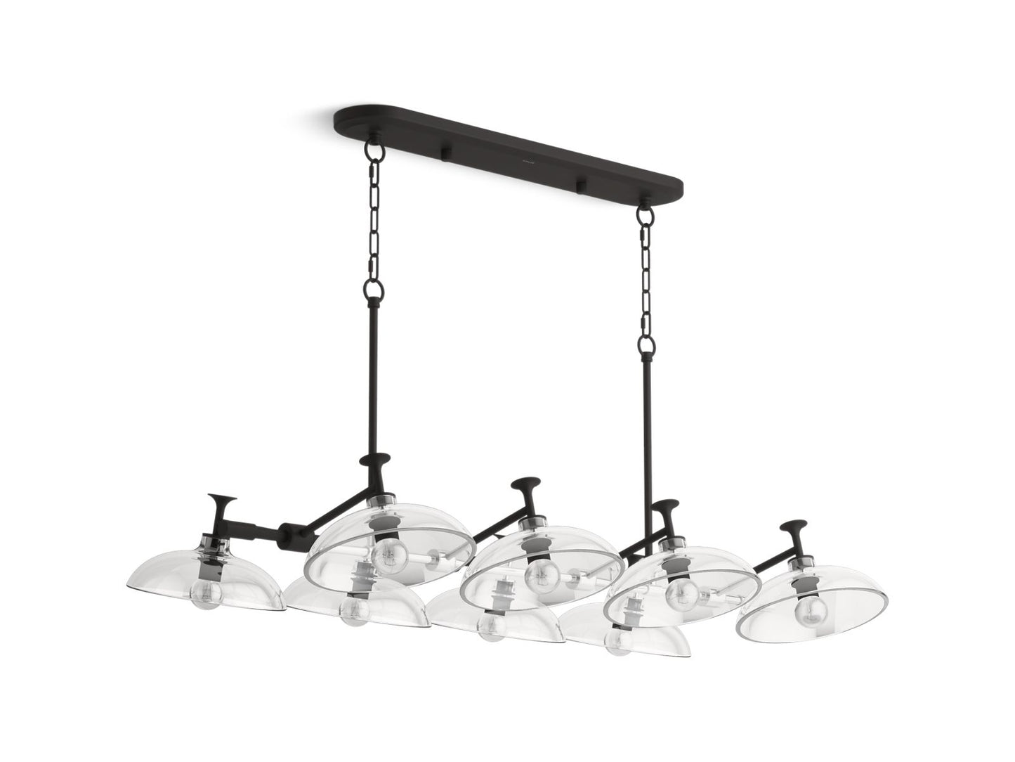 KOHLER K-31774-CH08-BLL Tone 41" Chandelier In Matte Black