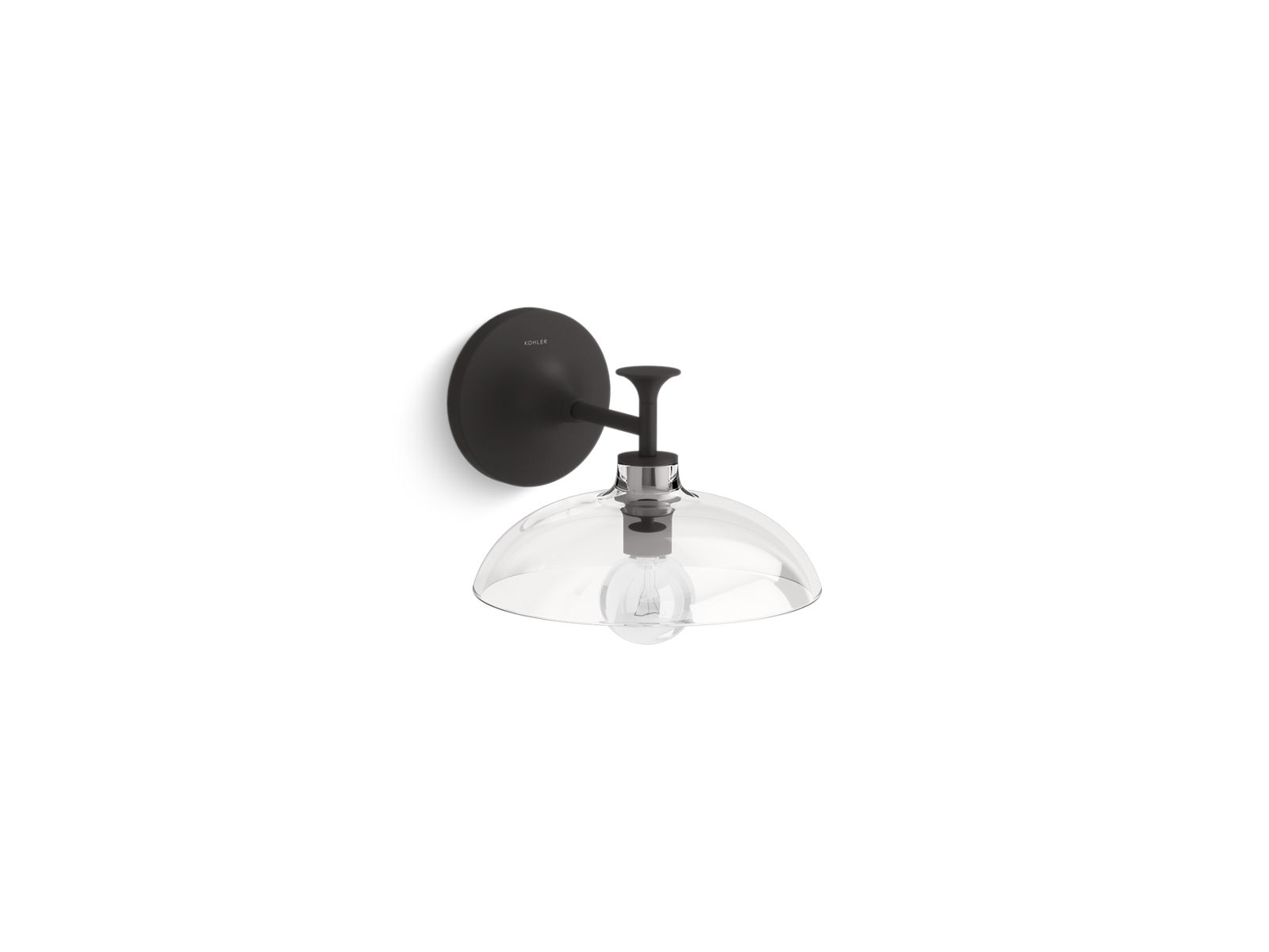 KOHLER K-31768-SC01-BLL Tone One-Light Sconce - Matte Black