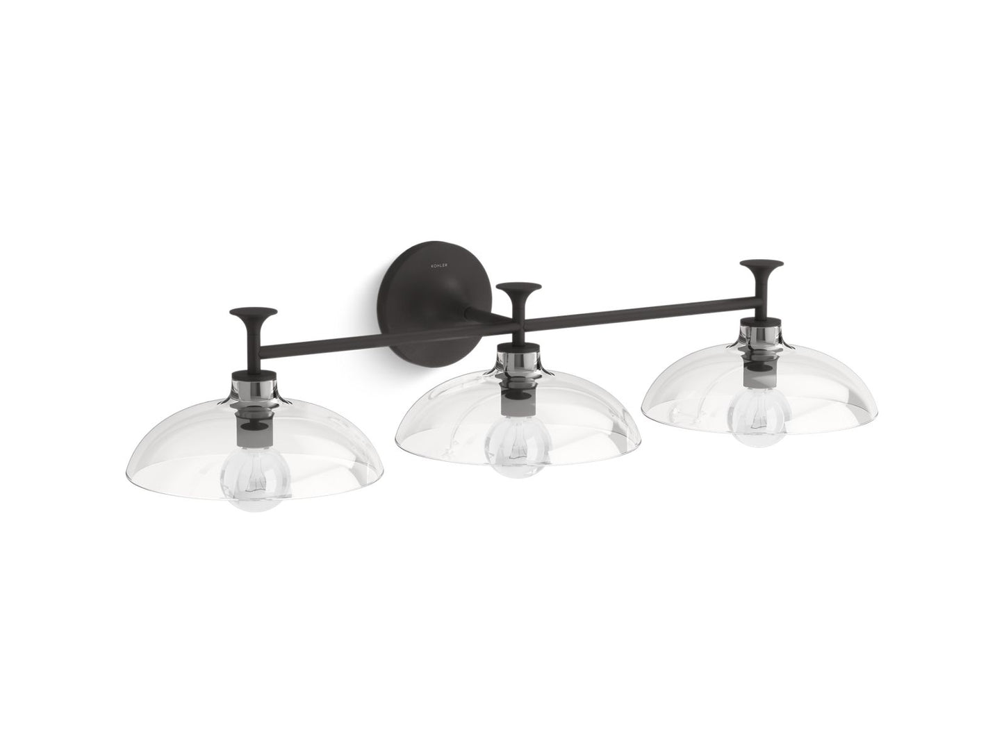 KOHLER K-31770-SC03-BLL Tone Three-light sconce - Matte Black