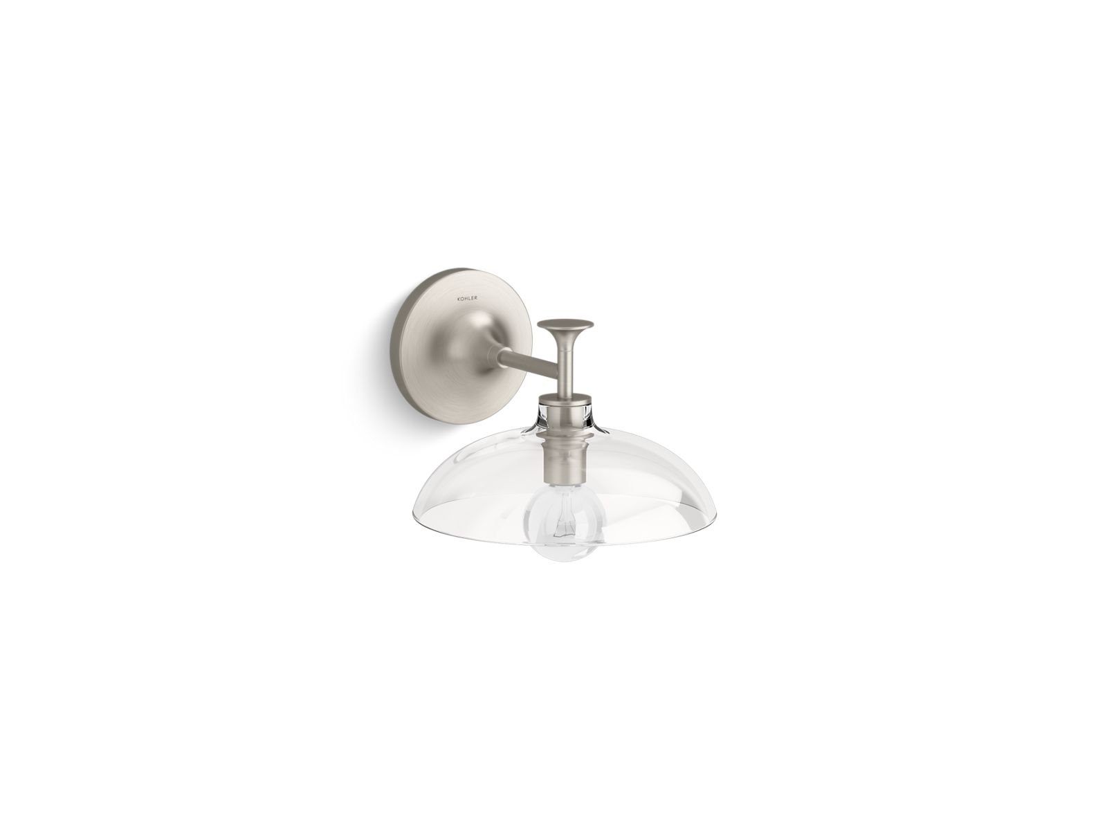 KOHLER K-31768-SC01-BNL Tone One-Light Sconce - Brushed Nickel