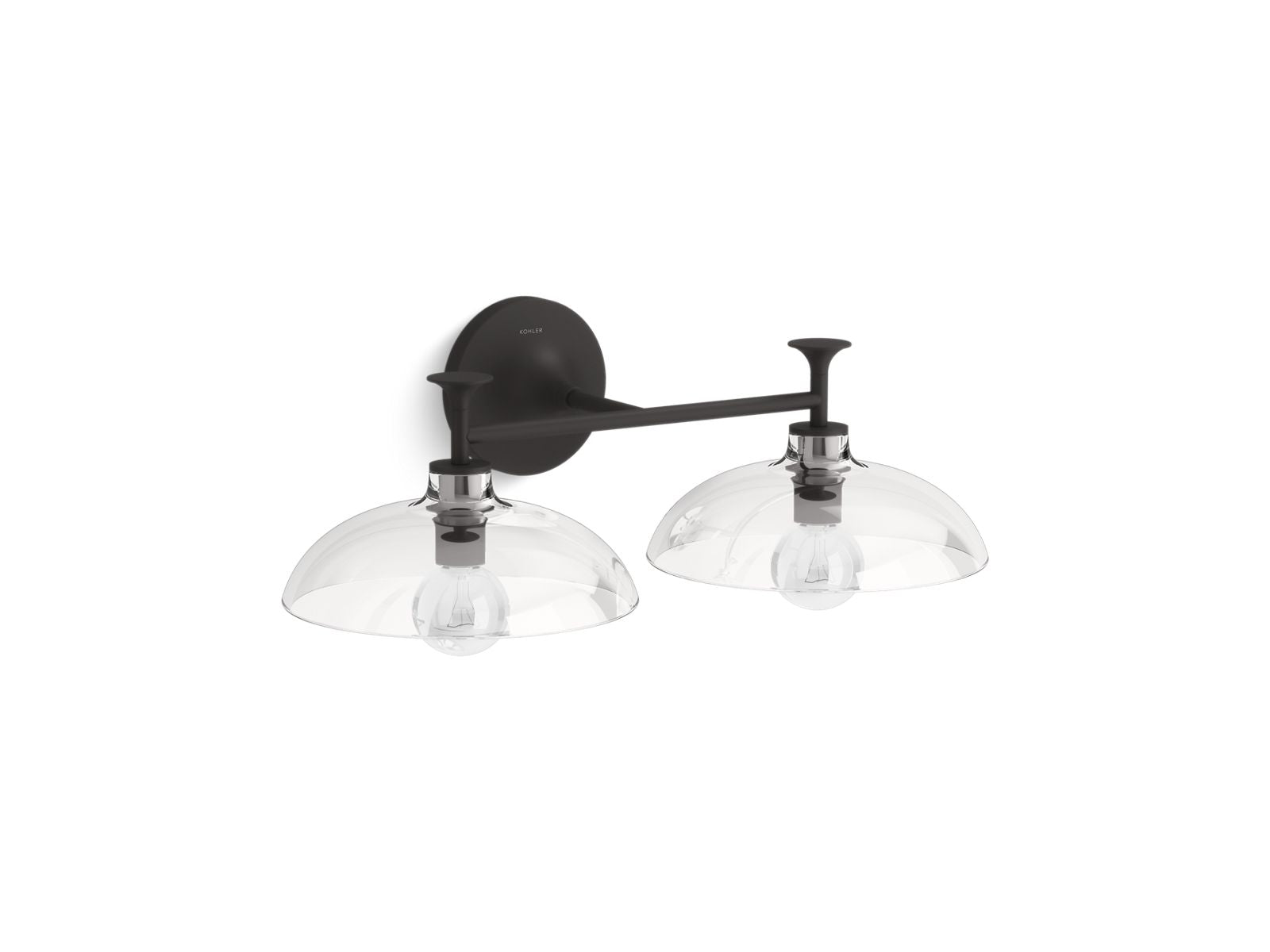 KOHLER K-31769-SC02-BLL Tone Two-light sconce - Matte Black