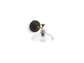 KOHLER K-31768-SC01-BML Tone One-Light Sconce - Black With Brass Trim