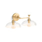 KOHLER K-31769-SC02-2GL Tone Two-Light Sconce In Brushed Moderne Brass