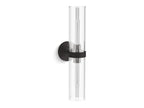 KOHLER K-27263-SC02-BLL Purist Two-Light Sconce - Matte Black