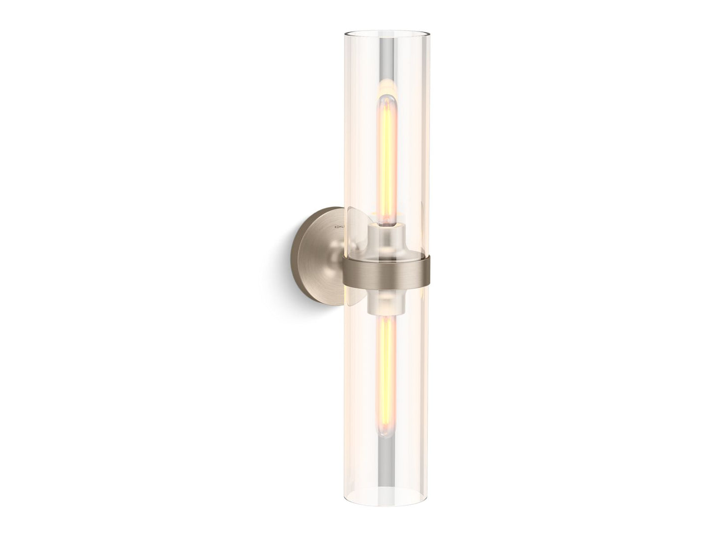 KOHLER K-27263-SC02-BVL Purist Two-Light Sconce In Brushed Bronze