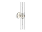 KOHLER K-27263-SC02-SNL Purist Two-Light Sconce - Polished Nickel