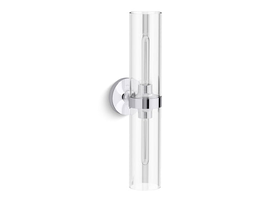 KOHLER K-27263-SC02-CPL Purist Two-Light Sconce In Polished Chrome