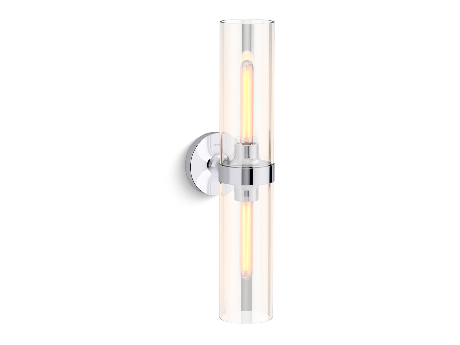 KOHLER K-27263-SC02-SNL Purist Two-Light Sconce - Polished Nickel