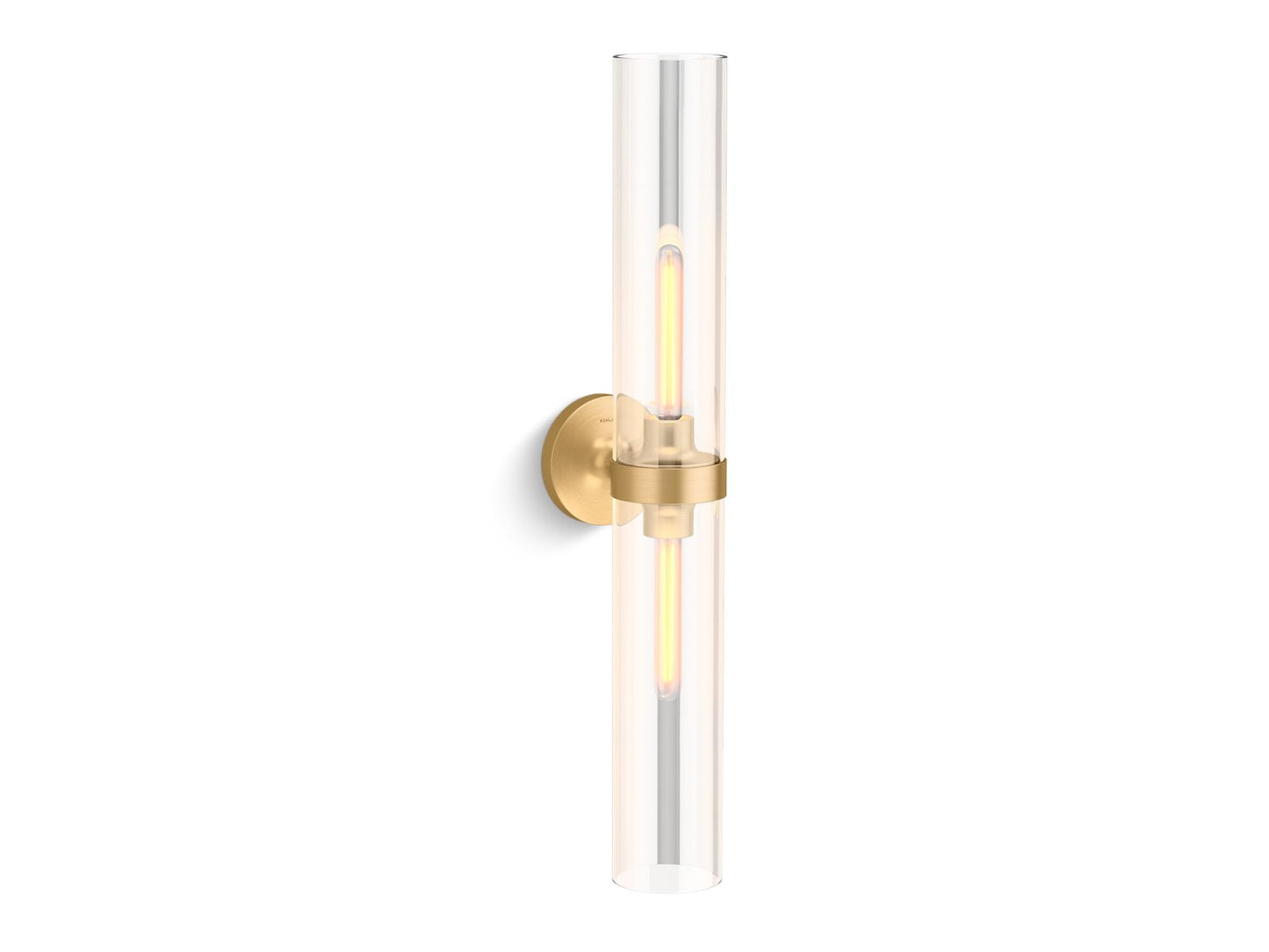 KOHLER K-27264-SC02-2GL Purist Two-Light Sconce In Brushed Moderne Brass