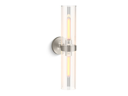 KOHLER Purist Two-light sconce - Brushed Nickel, K-27263-SC02-BNL