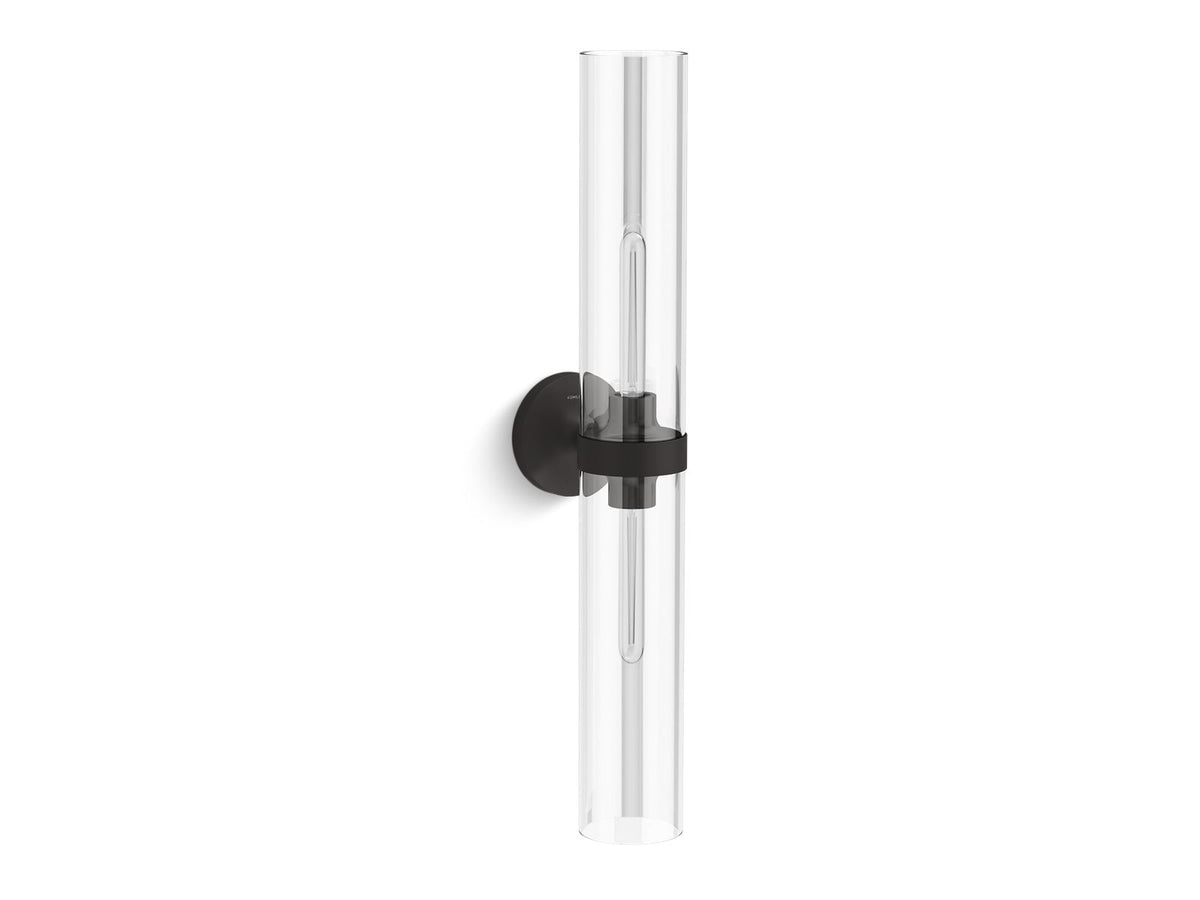 KOHLER K-27264-SC02-BLL Purist Two-Light Sconce - Matte Black