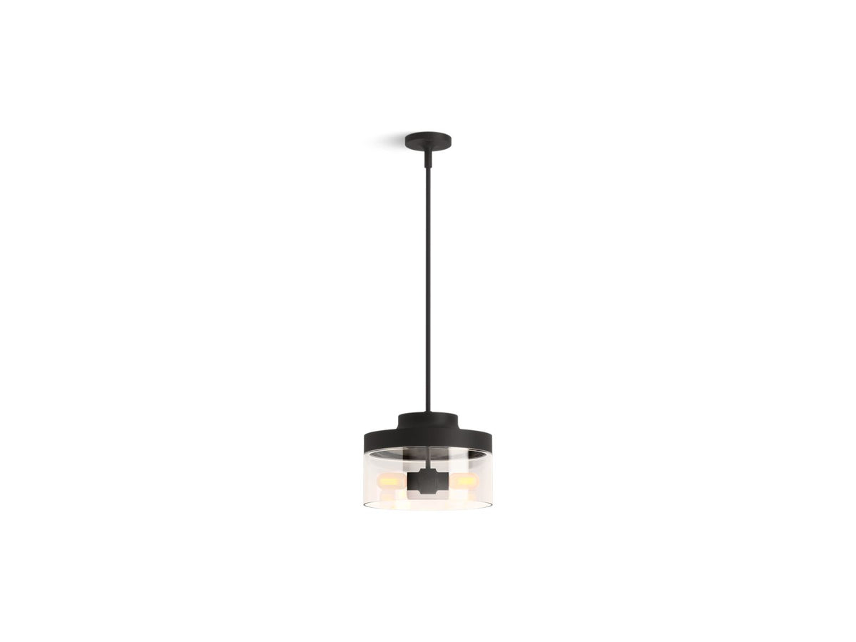 KOHLER K-27265-PE02-BLL Purist 12-1/2" Pendant - Matte Black