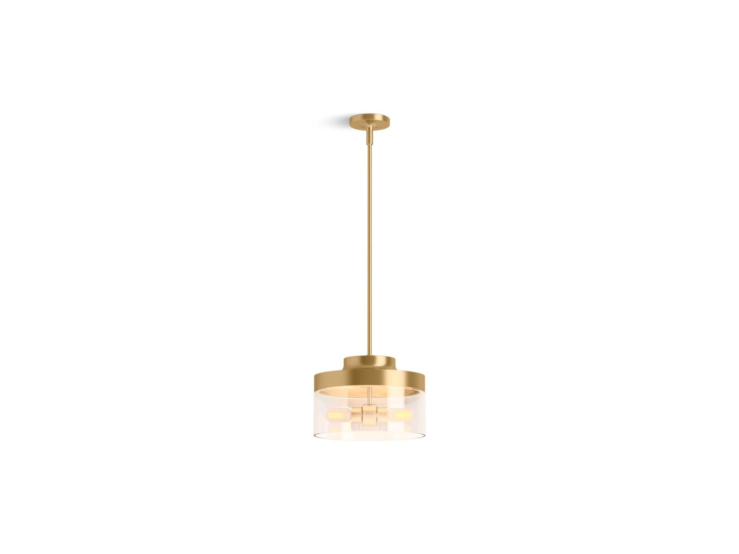 KOHLER K-27265-PE02-2GL Purist 12-1/2" Pendant In Brushed Moderne Brass