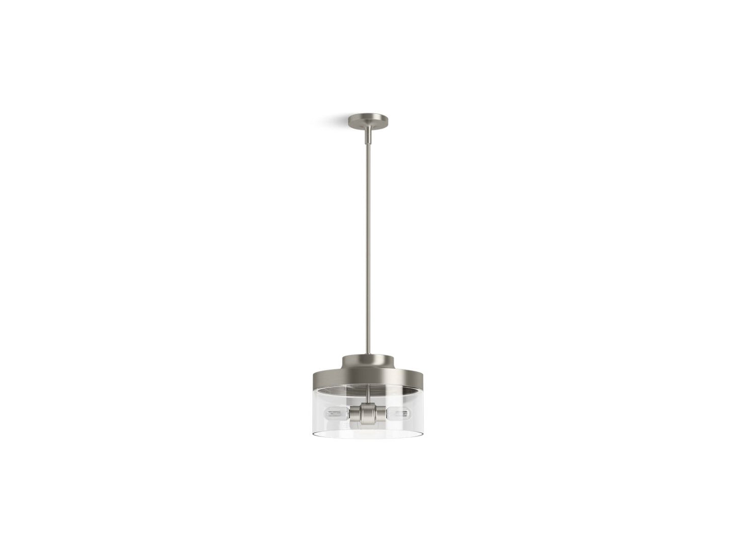 KOHLER K-27265-PE02-BNL Purist 12-1/2" Pendant In Brushed Nickel