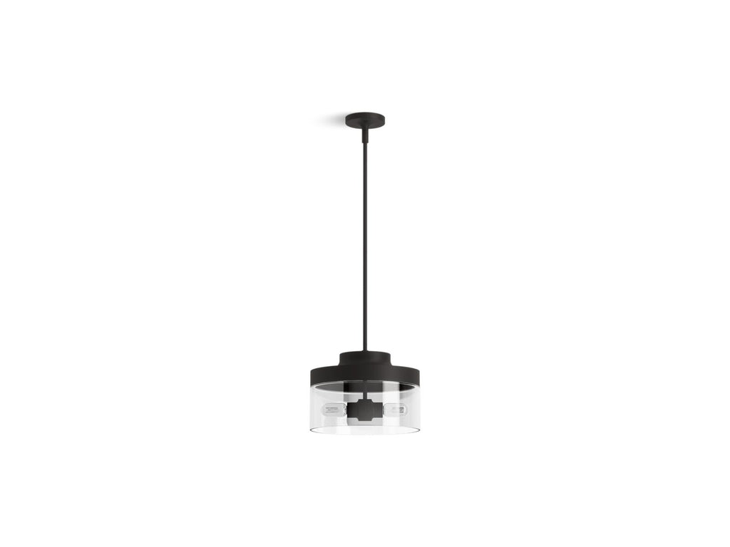 KOHLER K-27265-PE02-BLL Purist 12-1/2" Pendant - Matte Black