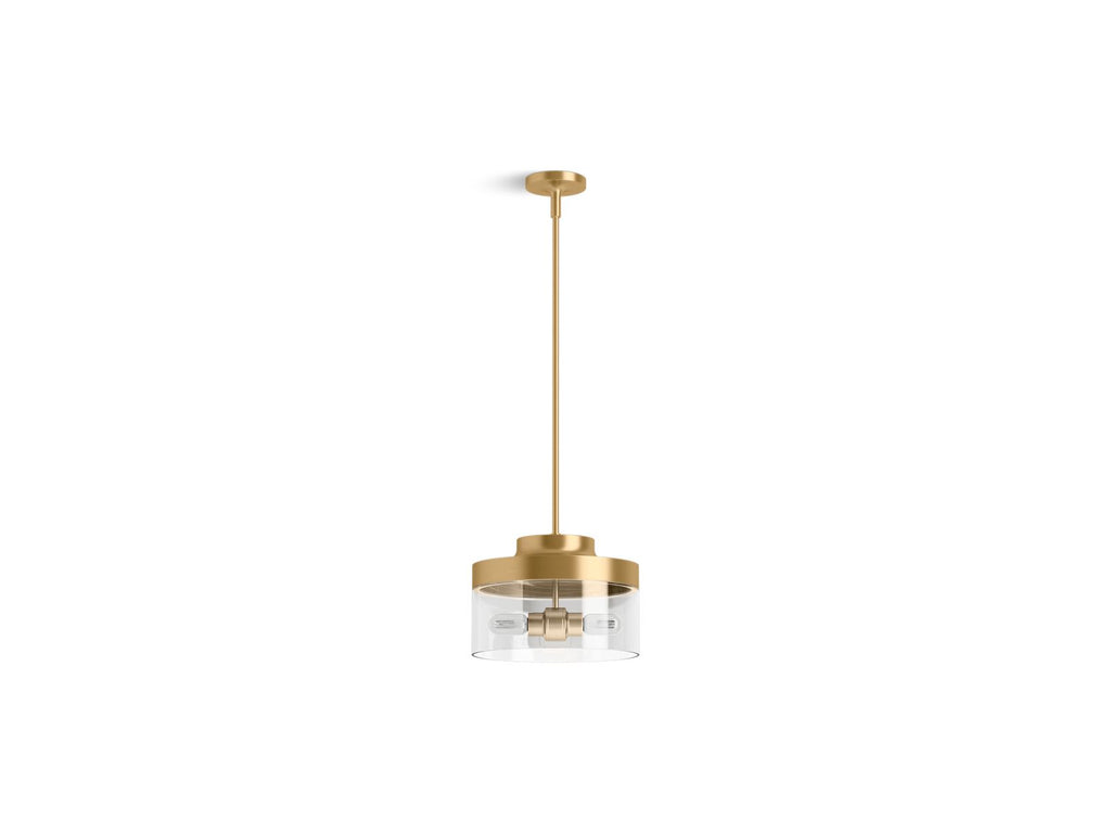 KOHLER K-27265-PE02-2GL Purist 12-1/2" Pendant - Brushed Moderne Brass