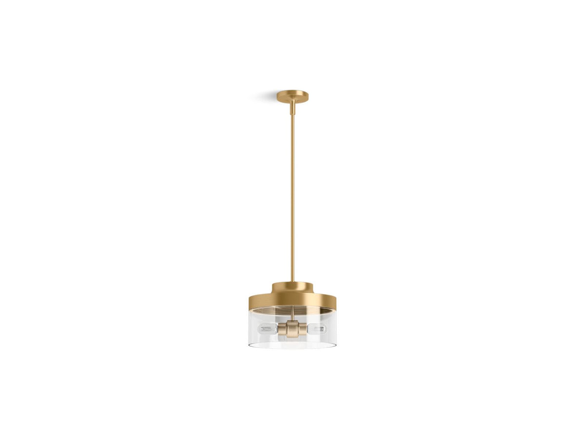 KOHLER K-27265-PE02-2GL Purist 12-1/2" Pendant - Brushed Moderne Brass